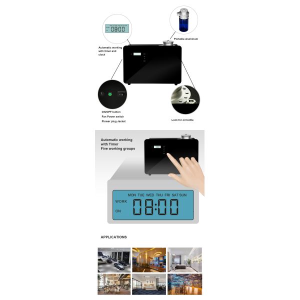 Bluetooth WIFI 4G APP Control Maxair  Professional  Electric  Wall Mounted  Hotel Scent Diffuser ,HVAC Scent Diffuser Machine