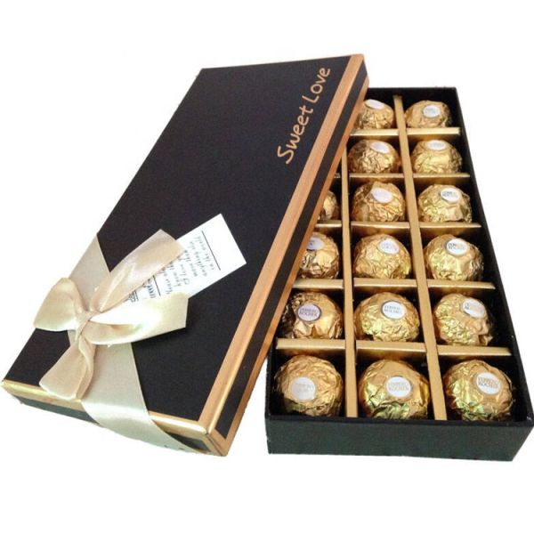 День святого Валентина коробка упаковки для свадьбы на заказ роскошный желе трюфель клубника конфеты