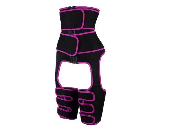 Neoprene 3 In 1 Waist And Thigh Trimmer Booty Sculptor Pink Three Thigh Belts
