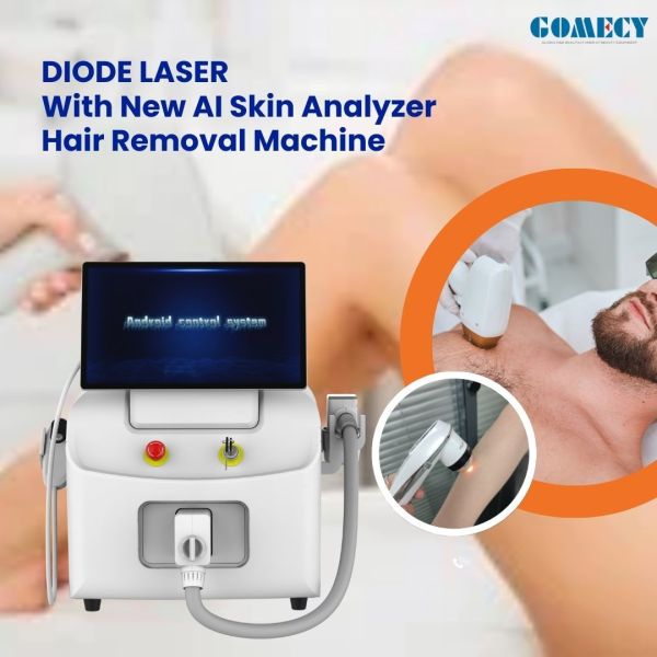 AI Analysis Diode Laser Hair Removal Machine Whole Body And All Skin Types 755 808 1064 Diode Laser Device