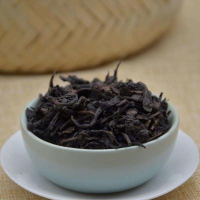 First Grade Pure Health Slimming Tea , Anhua Big Leaf Tea Bright Red And Orange Color