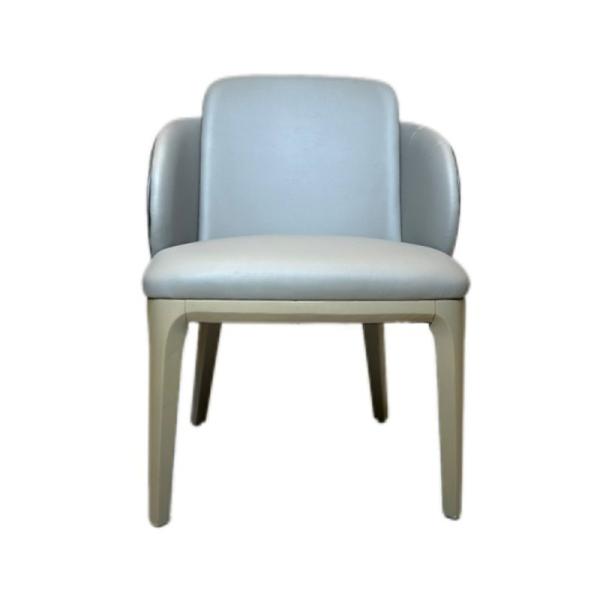 Low Wingback Armrest Hotel Dining Chair Indoor Furniture Solid Wood