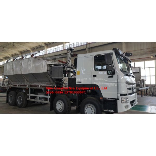 Special Purpose Truck 15ton ANFO Truck Borehole Charging Speed 200-450kg / Min