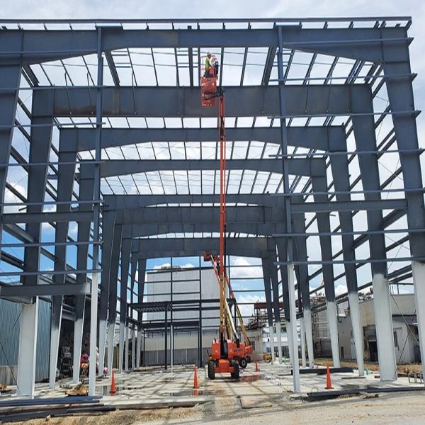 Structure en acier de faisceau H soudé cadre principal pour bâtiment de cadre métallique durable et personnalisable