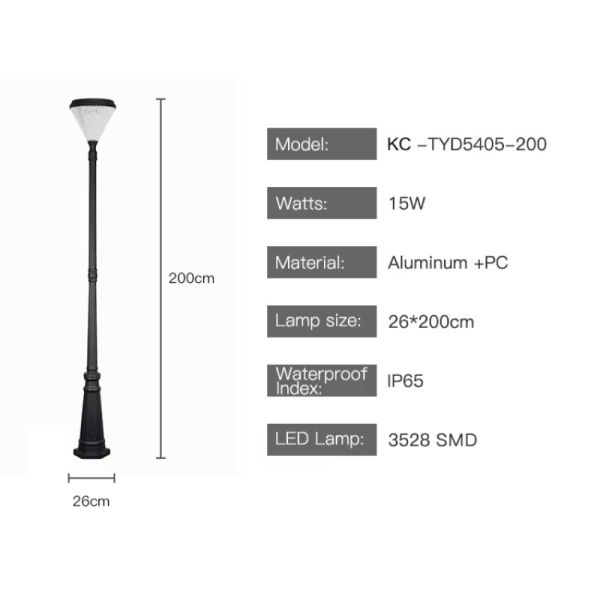 Solar LED Outdoor Lights Waterproof Solar Garden Lights with Auto On/Off