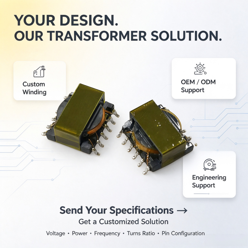 ZXY ER11.5 Ferrite Core High Frequency Transformer for Power Conversion with Customizable Turns Ratio and Low Leakage Inductance