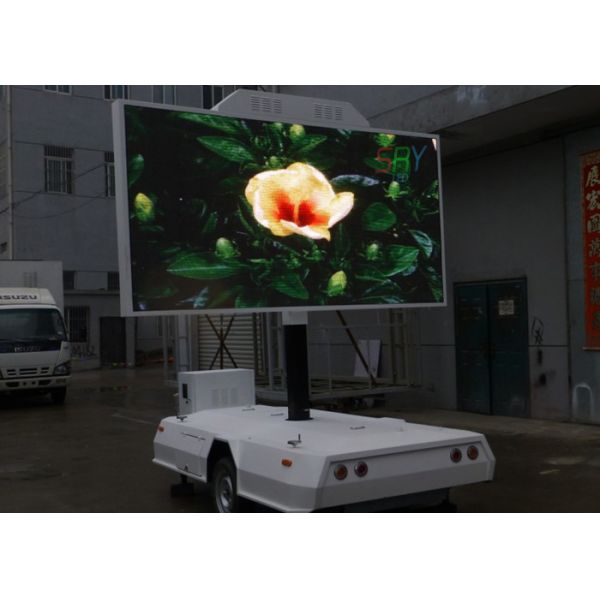 10mm Truck Mounted LED Screen , Outdoor DIP346 Mobile LED Screen Trailer
