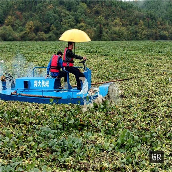 Aquatic reed harvester New Design machine testing of equipment for rives and lakes