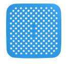 Food Grade Silicone Kitchenware Set , Heat Resistant Air Fryer Silicone Mat