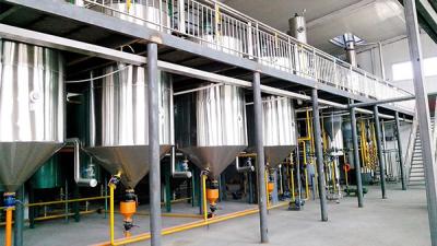 First-level Refining Carbon steel 2TPD palm oil machine refinery plant
