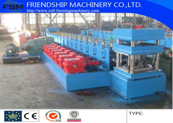 Gearbox Driven Guardrail Roll Forming Machine 17 Stations And Two Waves Roll Station Use 3 MM thickness