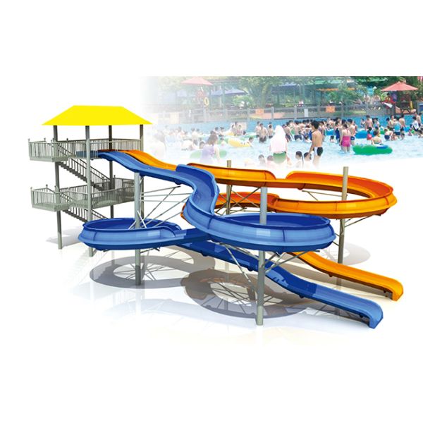 Ashland / DSM FRP High Speed Big Water Slide - General Water Park Equipments Item