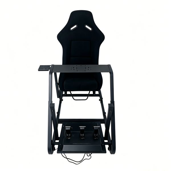 Custom Heavy Duty Aluminium Sim Racing Cockpit Rig Adjustable For Logitech Thrustmaster