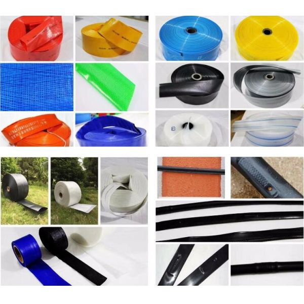 HDPE layflat braided hose pipe Lay-Flat Poly Tubing on Rolls, Conudctive Poly Tubing on Rolls Antistatic Poly Tubing