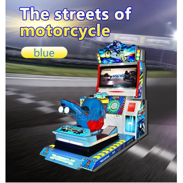 Full Motion Street Motorcycle Arcade Car Racing Game Machine Coin Operated