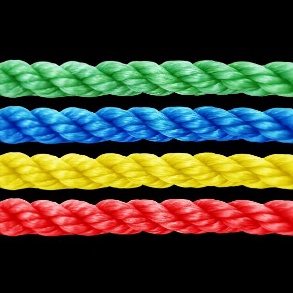 3 /4 Strand 8 MM PP Polypropylene Twisted Braided Packaging Rope for Fishing Marine