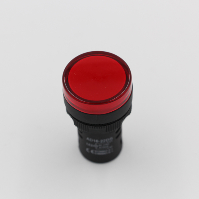 220V General-Purpose LED Indicator Light Signal Lamp RGB Light Plastic Material 22mm Mounting Hole Diameter IP44 Screw Terminal