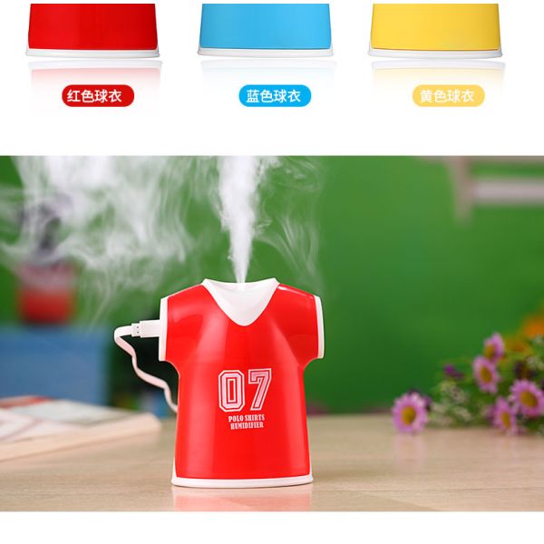 Mini USB Aroma foodball T-shirt humidifier,ultrasonic Aromatherapy Nebulizer/Mist GK-HD02