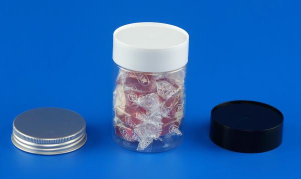Transparent Round Plastic Jars , Easy Opening Small Round Plastic Containers