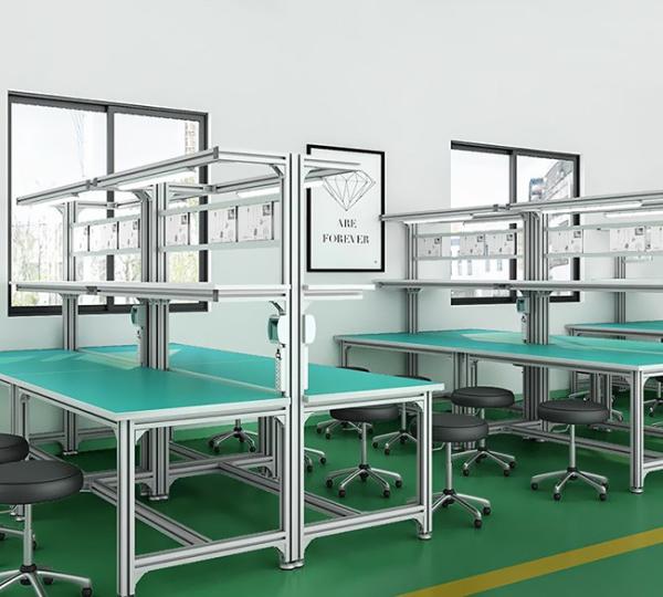 Vibration Proof ESD Workstation Table Stable Measurement Workstation
