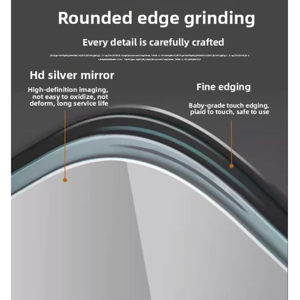 High-End Bathroom LED Mirror for Hotels - Unique Water Drop Design, Anti-Fog, Waterproof, Wall Mounted