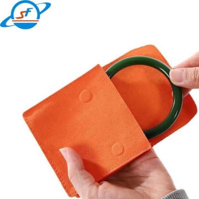 SF Fivela magnética Microfibra de jóias saco de flanelha anel de poeira tridimensional colar de pulseira saco de armazenamento de pulseira
