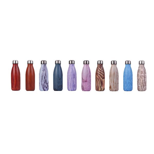 Insulated Stainless Steel Water Bottle , Cola Shape Vacuum Sport Bottle