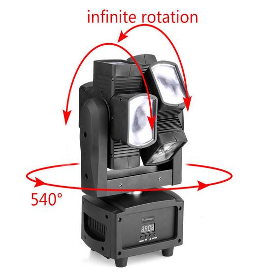 Unique Single Axis 8*10W Beam Moving Head Light LED RGBW 4 in 1 LED Moving Head Spot