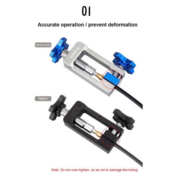 Aluminum Alloy Multifunction Bike Oil Needle Insertion Tool Five-Line Body Truncation