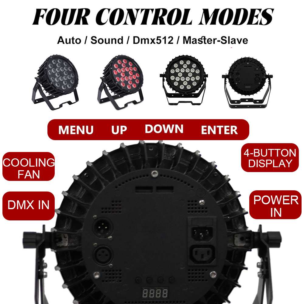Алюминиевый 82W RGB Led Par Light LED DMX Stage Flat Par Light Ультратонкий светодиодный светодиод
