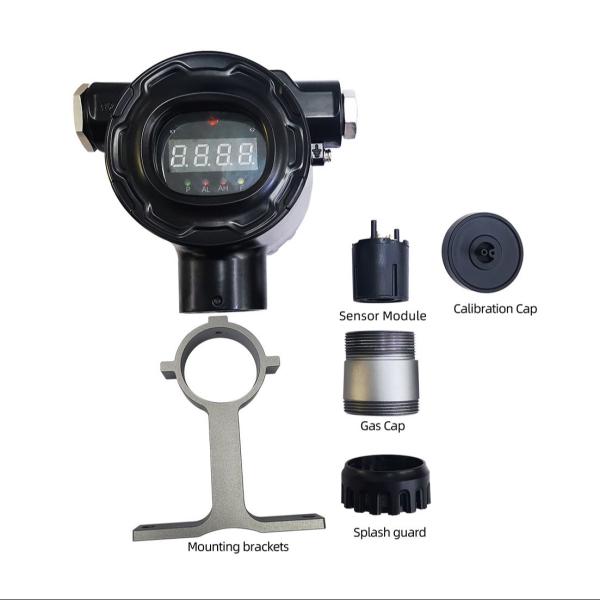 燃焼性ガス検出器 固定 0-100%LEL ガスモニター 漏れ IECEX ATEX 認証型アラーム 軽量音声振動