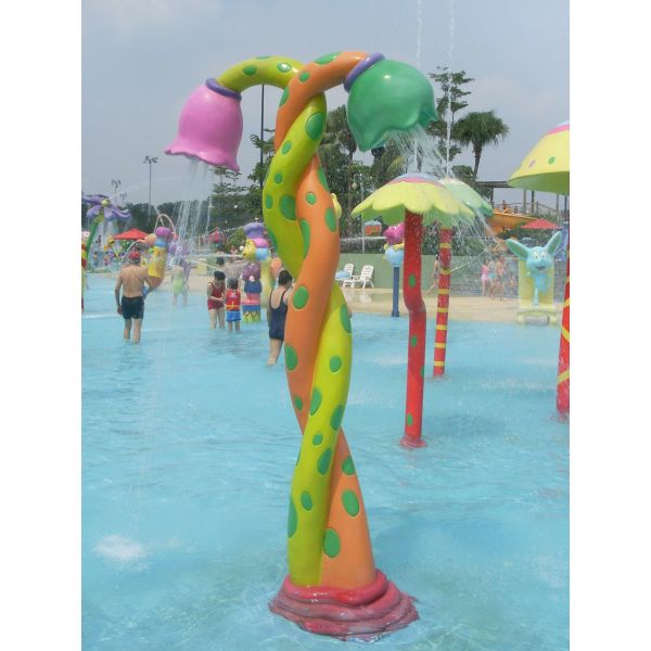 O equipamento colorido da água do pulverizador da fibra de vidro para crianças/crianças personalizou produtos