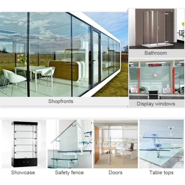 Main Product Tempered Glass 10mm Transparent for Safe Heat Strengthened Padel Glass