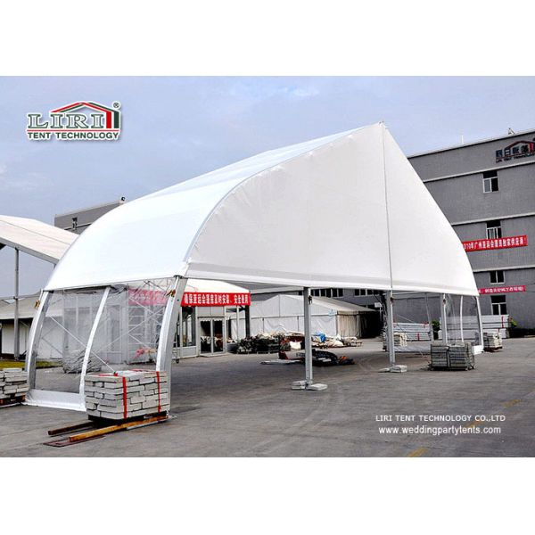 Прозрачные изогнутые шатры TFS с рамкой металла и водоустойчивой ясной крышей