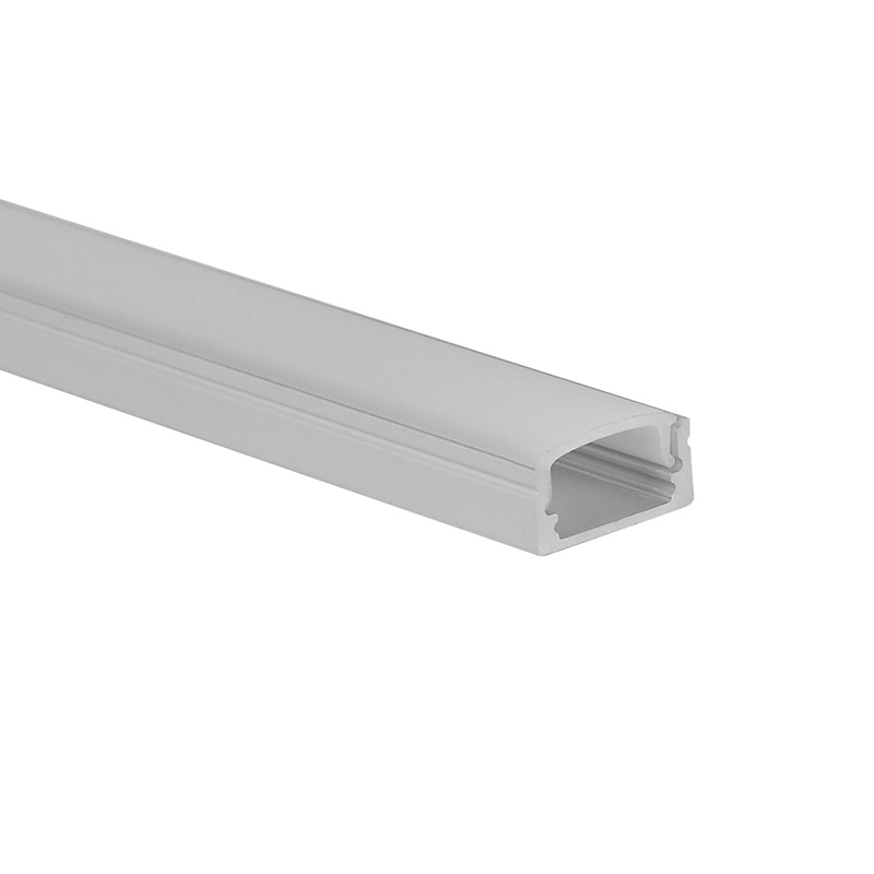 6063 T5 Aluminum Alloy LED Strip Aluminium Profile with Sandblasting Oxidation for PCB Width up to 12mm