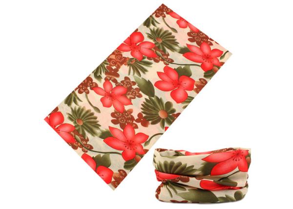 Classical Peach Blossom Style UV  Headwear 25*50 CM Polyester Bandana