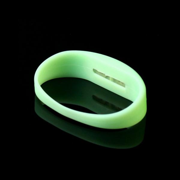 suppliers Cheap Personalized Custom Printed off White Glow LED Concert Light up Christmas Flashing Wristbands Bracelet for sale