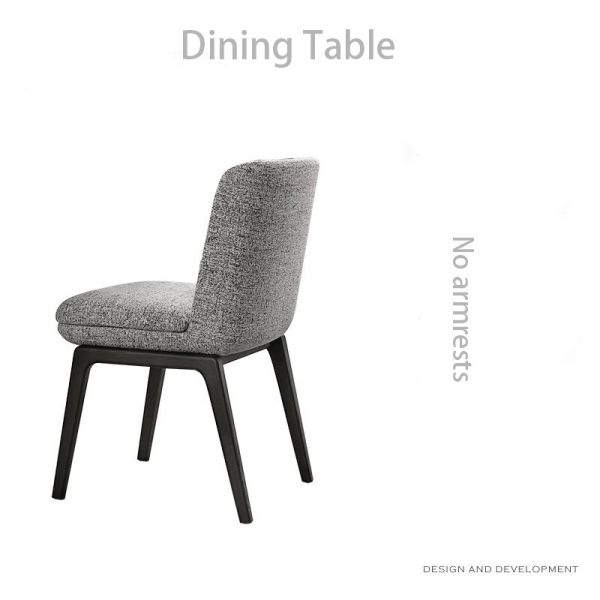 New Arrival Commercial Restaurant Seating Upholstered Dining Chair with Armrest Solid Wood Frame for Cafe Hotel Dining Room