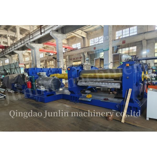Compact Rubber Sheet Open Type Two Roll Mill Machine / Rubber Mixing Mill