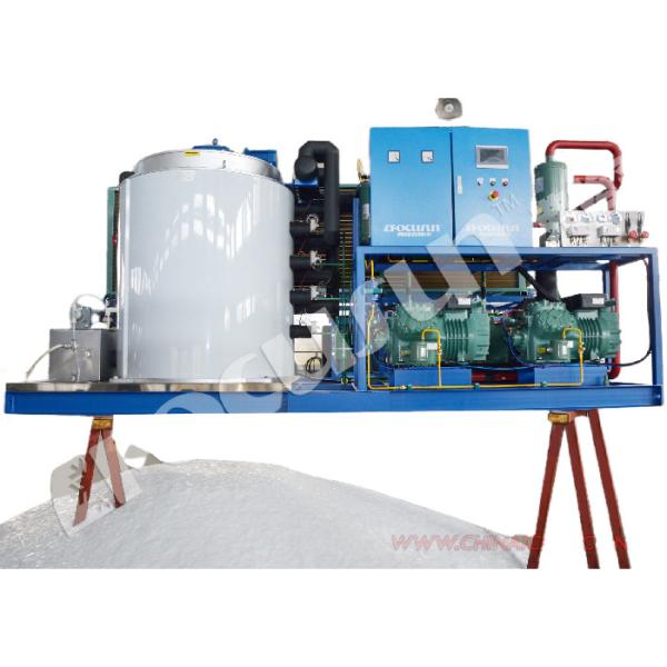 Máquina de 20 toneladas de flocos de gelo com capacidade de 3600 kg e garantia de tamanho de gelo de 1,5 mm-2,2 mm