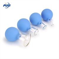 15/25/35/55mm anti enrugamento colocando colocando de 4 da massagem facial ajustada do silicone da massagem do silicone dos cuidados médicos dos PCes copos
