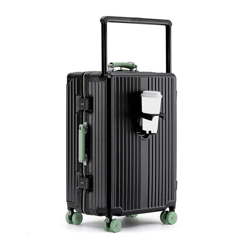 Full-Durable Unisex Large-Capacity Aluminum Travel Luggage Set TSA Lock Outdoor Trolley Case Suitcase for Travelers