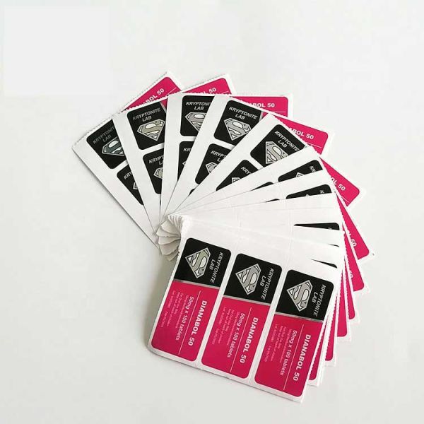 10 мл CMYK Оральный флакон Таблетки Стеклянные флаконы Этикетки