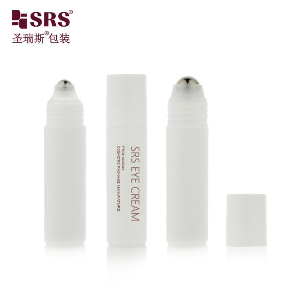 20ml White Plastic Roll On Bottle RPP Series For Essential Oils