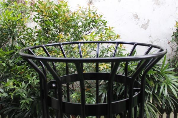 Material de tubos de aço revestido em pó para cercas de jardim