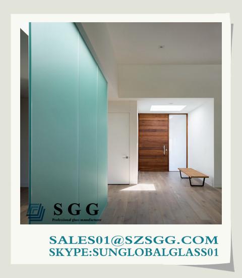 Frosted Glass Interior Doors (clear, bronze,grey,green,blue)