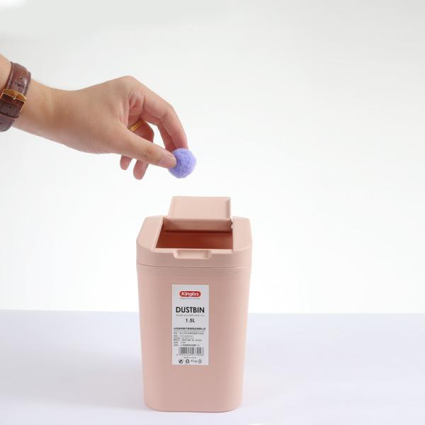 1.5L Desk Plastic Dustbin For Schools Toilet Waste Management