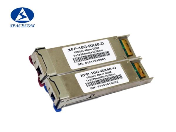 SPACECOM 10Gb/s BIDI XFP 40km Transceiver 1270/1330nm TX / 1330/1270 nm RX