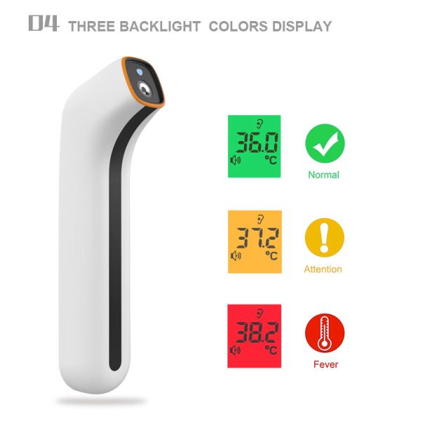 Baby Rohs Infrared Forehead Thermometer 3~5cm Test Distance 9 Sets Of Memory