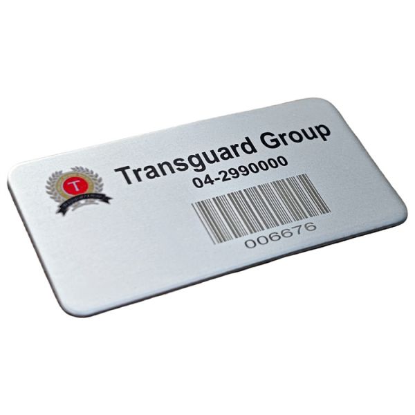 304 And 316 stainless Steel Permanent Engraved Serial Number Industrial Equipment Inspection Labels, Asset Tracking QR Code Labels